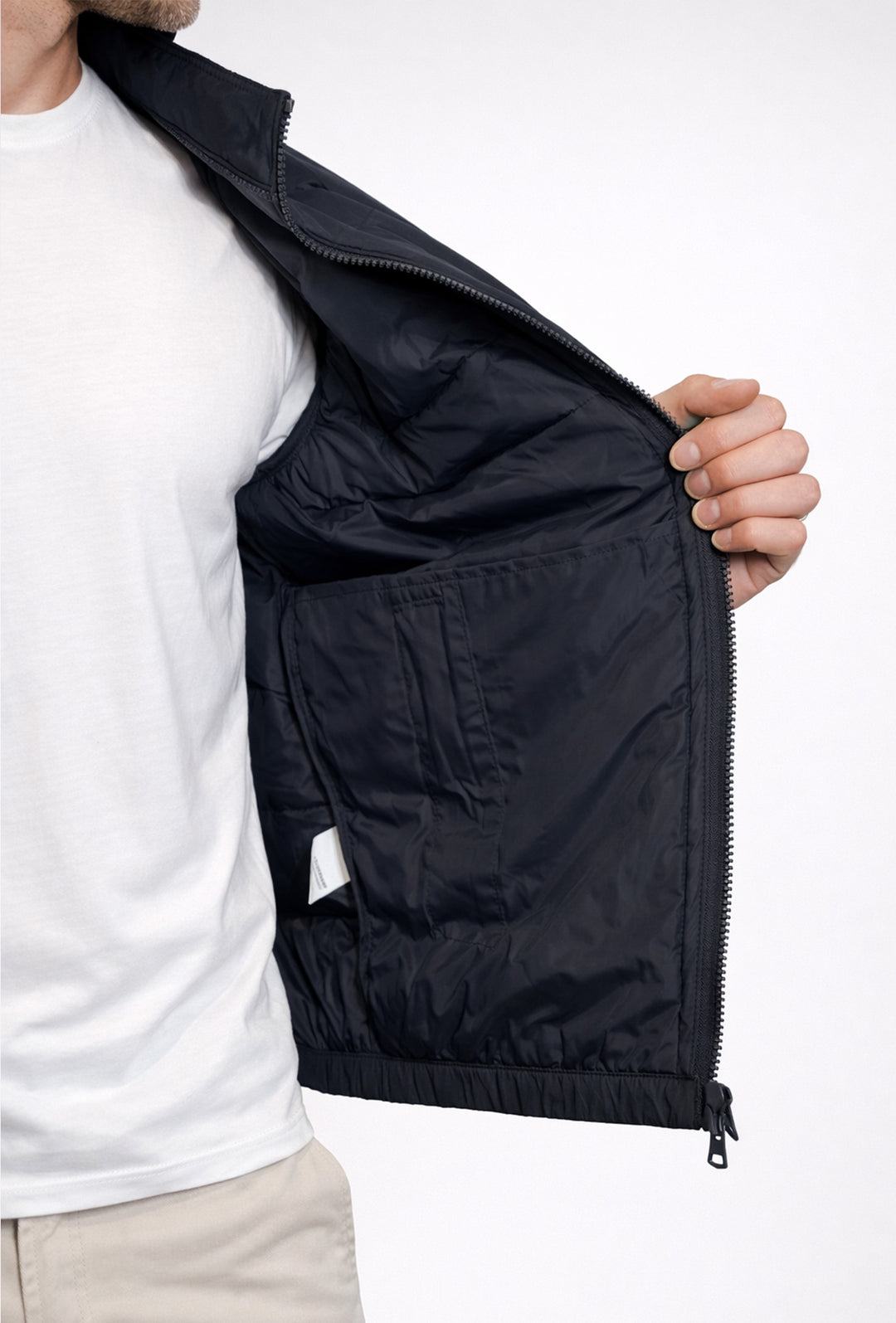 Giubbotto uomo leggero dressserd in doppio tessuto - BLU