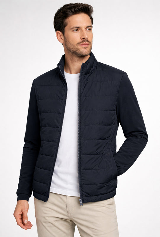 Giubbotto uomo leggero dressserd in doppio tessuto - BLU