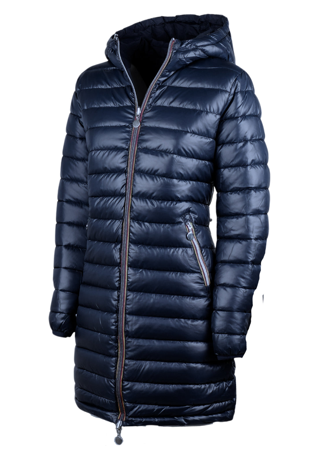 Giubbotto donna Double Face Piumino tessuto tecnico modello invernale - BLU / BLU