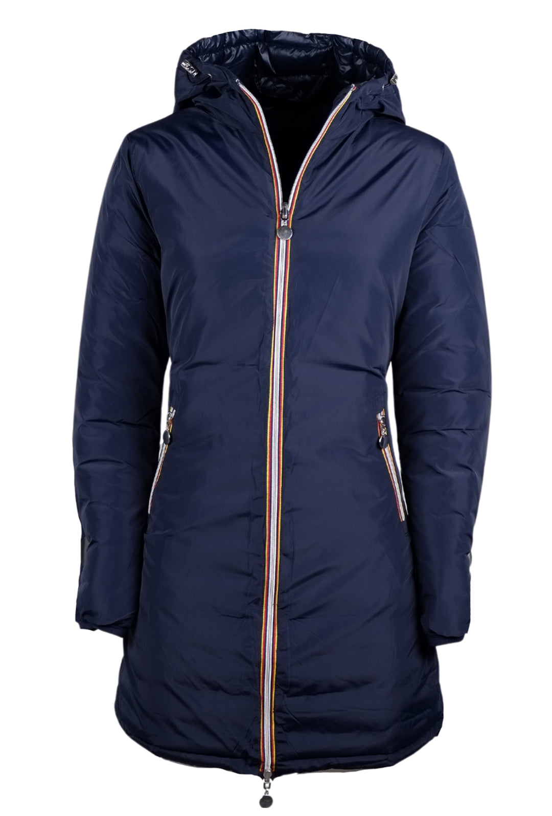 Giubbotto donna Double Face Piumino tessuto tecnico modello invernale - BLU / BLU