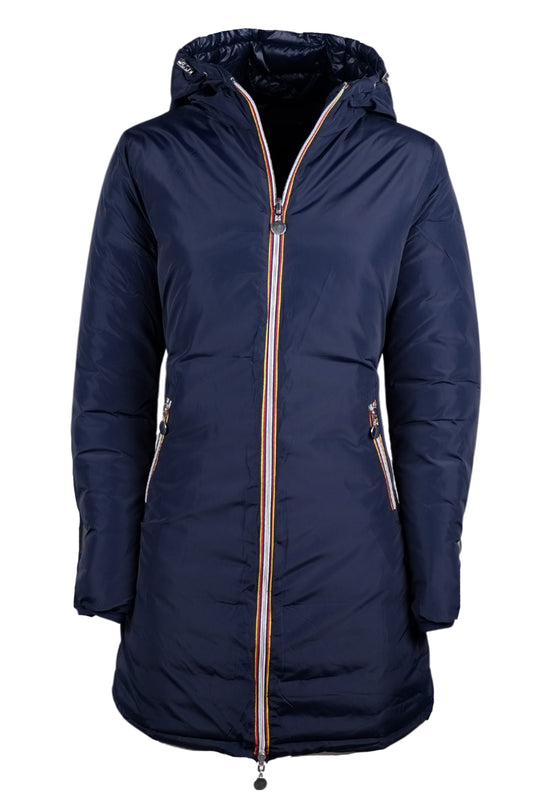 Giubbotto donna Double Face Piumino tessuto tecnico modello invernale - BLU / BLU