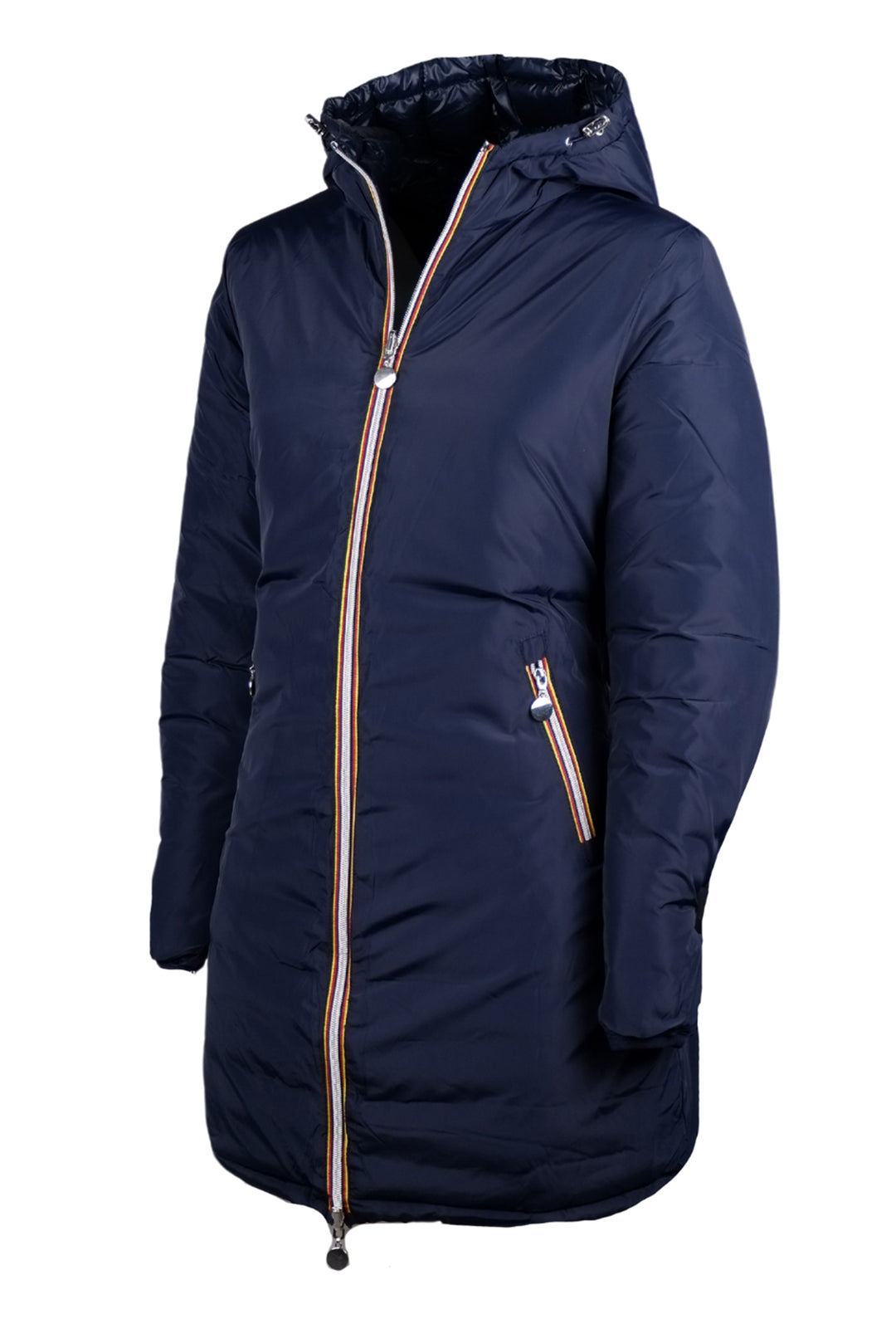 Giubbotto donna Double Face Piumino tessuto tecnico modello invernale - BLU / BLU