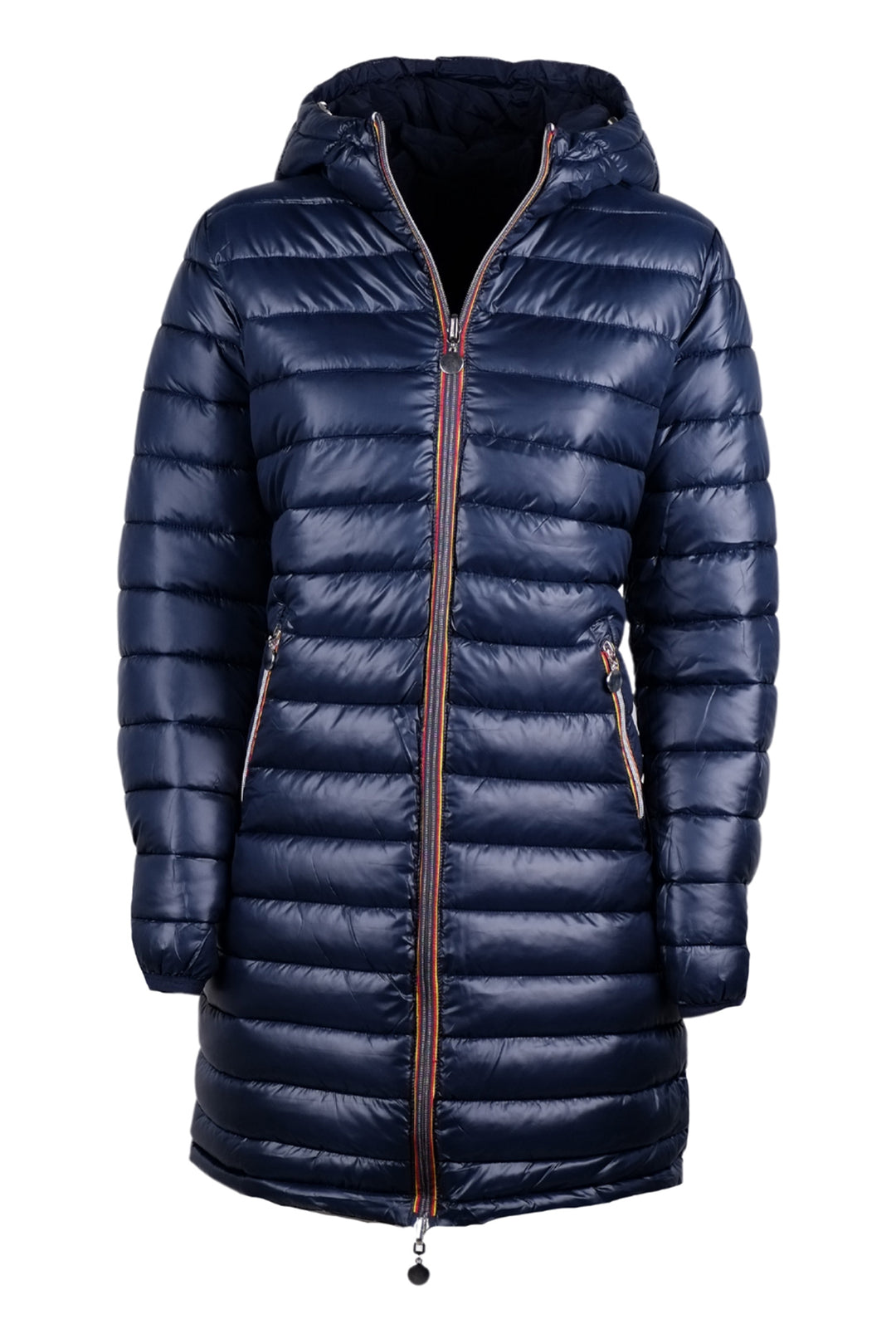 Giubbotto donna Double Face Piumino tessuto tecnico modello invernale - BLU / BLU