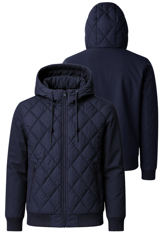 Giubbotto uomo Invernale Dresserd cappuccio smontabile - BLU