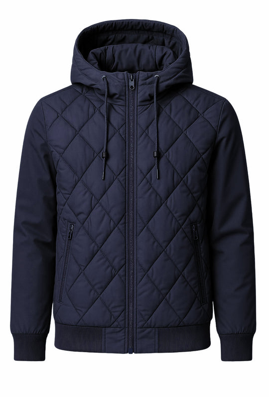 Giubbotto uomo Invernale Dresserd cappuccio smontabile - BLU