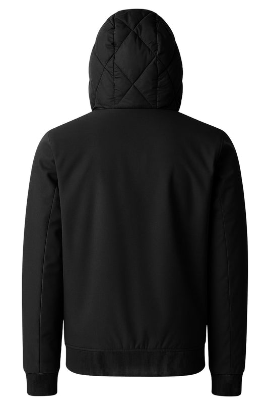 Giubbotto uomo Invernale Dresserd cappuccio smontabile - NERO