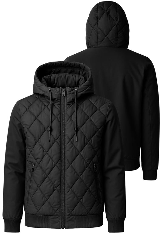 Giubbotto uomo Invernale Dresserd cappuccio smontabile - NERO