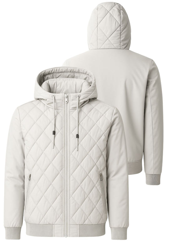 Giubbotto uomo Invernale Dresserd cappuccio smontabile - GHIACCIO