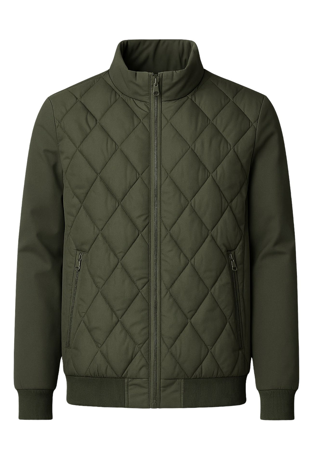 Giubbotto uomo Invernale Dresserd cappuccio smontabile - VERDE MILITARE