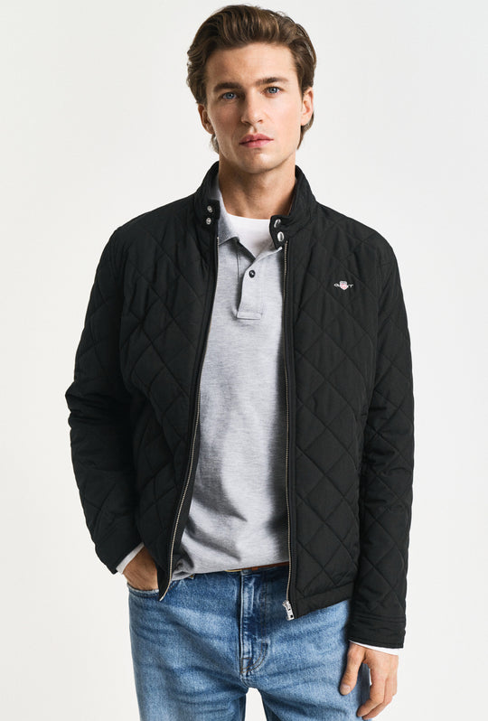 Giubbotto uomo GANT giacca trapuntata slim fit - NERO