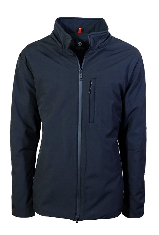 Giubbotto Uomo Invernale Dresserd Oversize Giubbino taglie grandi Tessuto tecnico con cappuccio smontabile - BLU