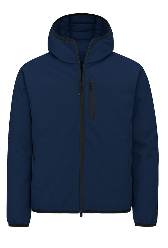 Giubbotto Uomo Double Face Dresserd Piumino e tessuto tecnico - BLU