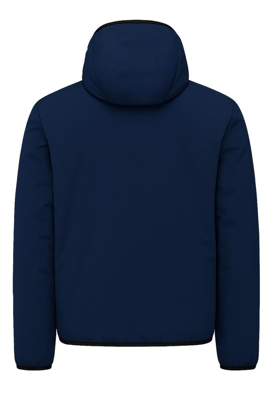 Giubbotto Uomo Double Face Dresserd Piumino e tessuto tecnico - BLU