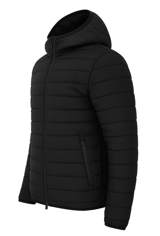 Giubbotto Uomo Double Face Dresserd Piumino e tessuto tecnico - NERO