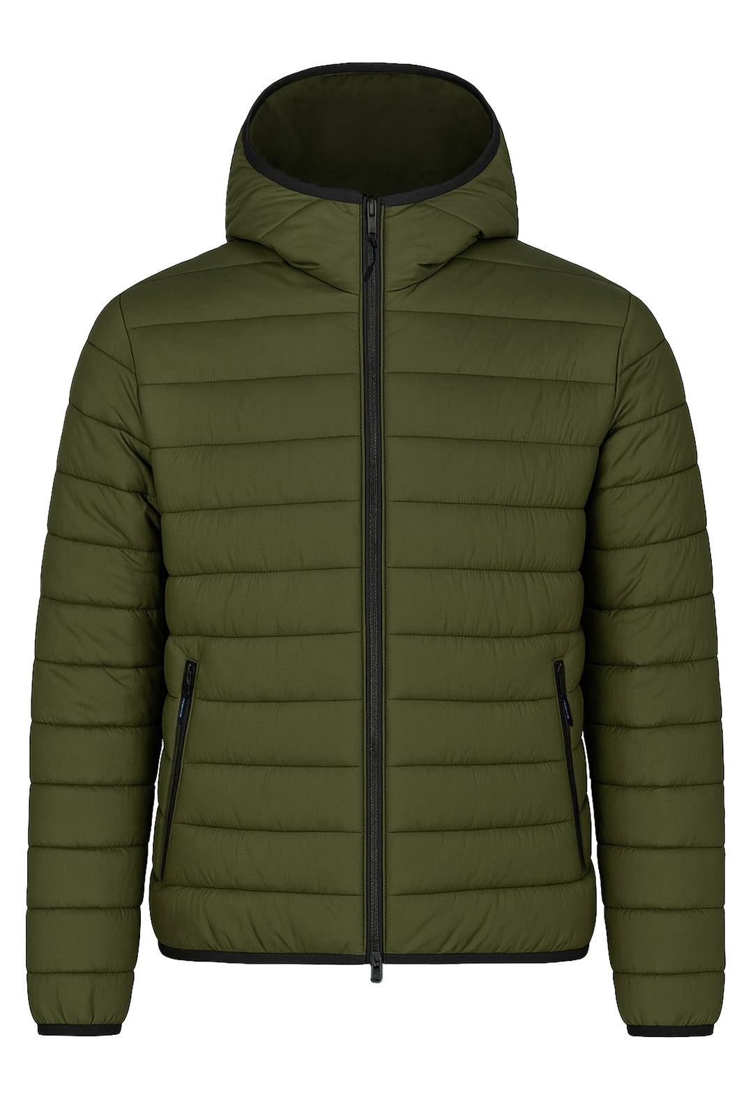 Giubbotto Uomo Double Face Dresserd Piumino e tessuto tecnico - VERDE MILITARE