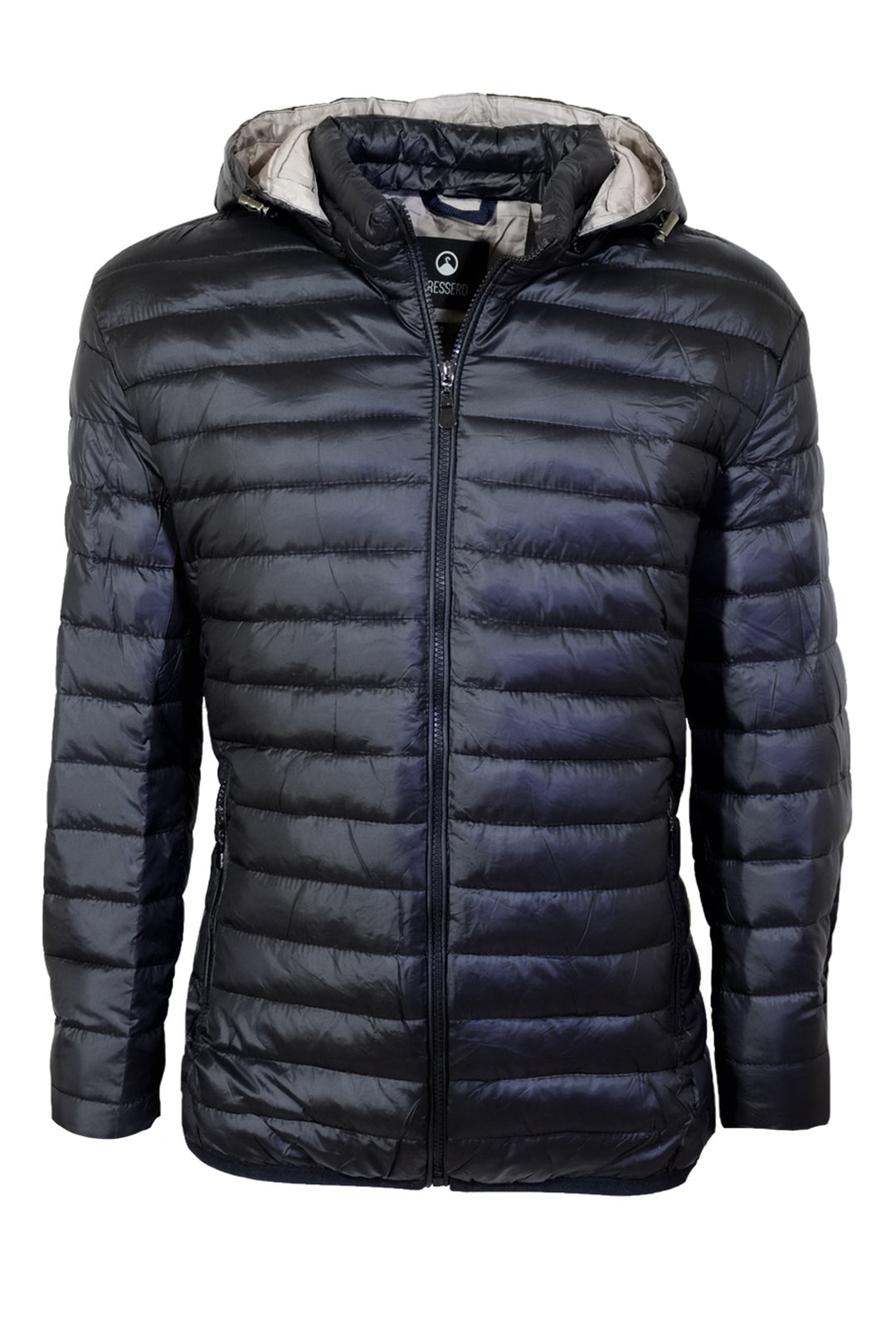 Giubbotto Piumino Uomo Dresserd Oversize Giubbotti Taglie Grandi Cappuccio smontabile 3xl alla 7xl - NERO