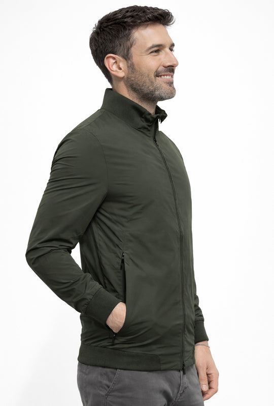 Giubbotto uomo Leggero High Performance Dresserd con balza in cotone - VERDE MILITARE