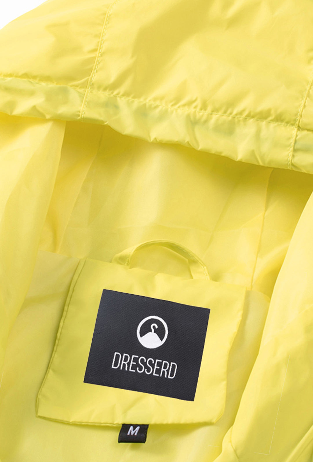Giubbotto Uomo Leggero Slim Fit con Cappuccio e cerniera colorata Giubbotti Dresserd Moda - GIALLO