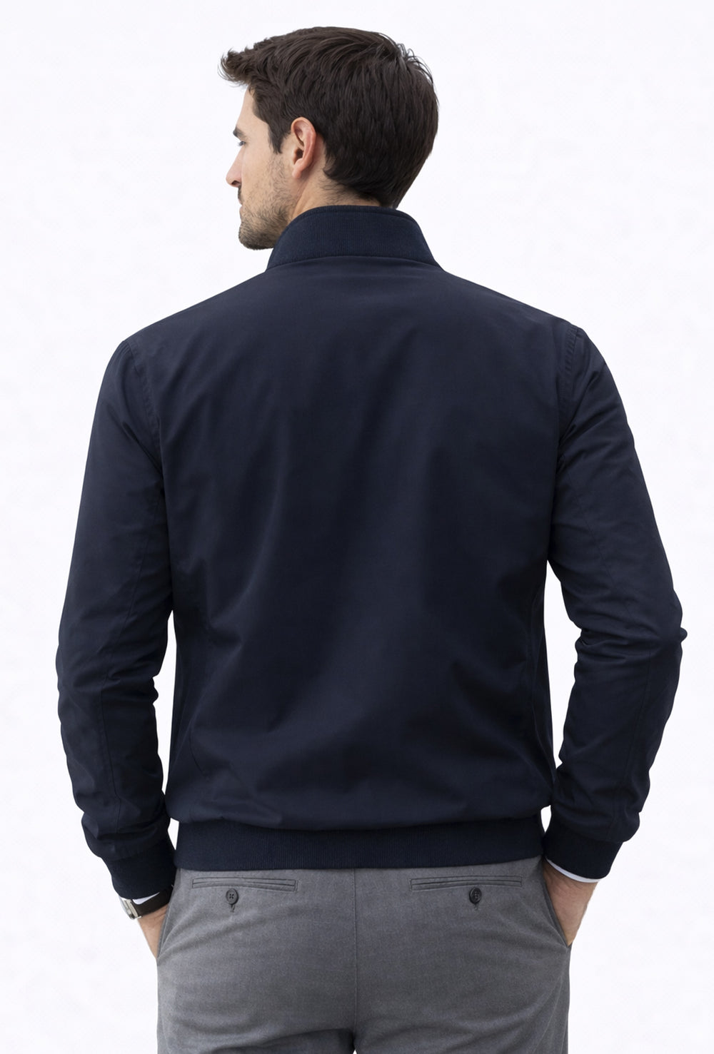 Giubbotto uomo Leggero in High Performance Dresserd con balba in cotone - BLU