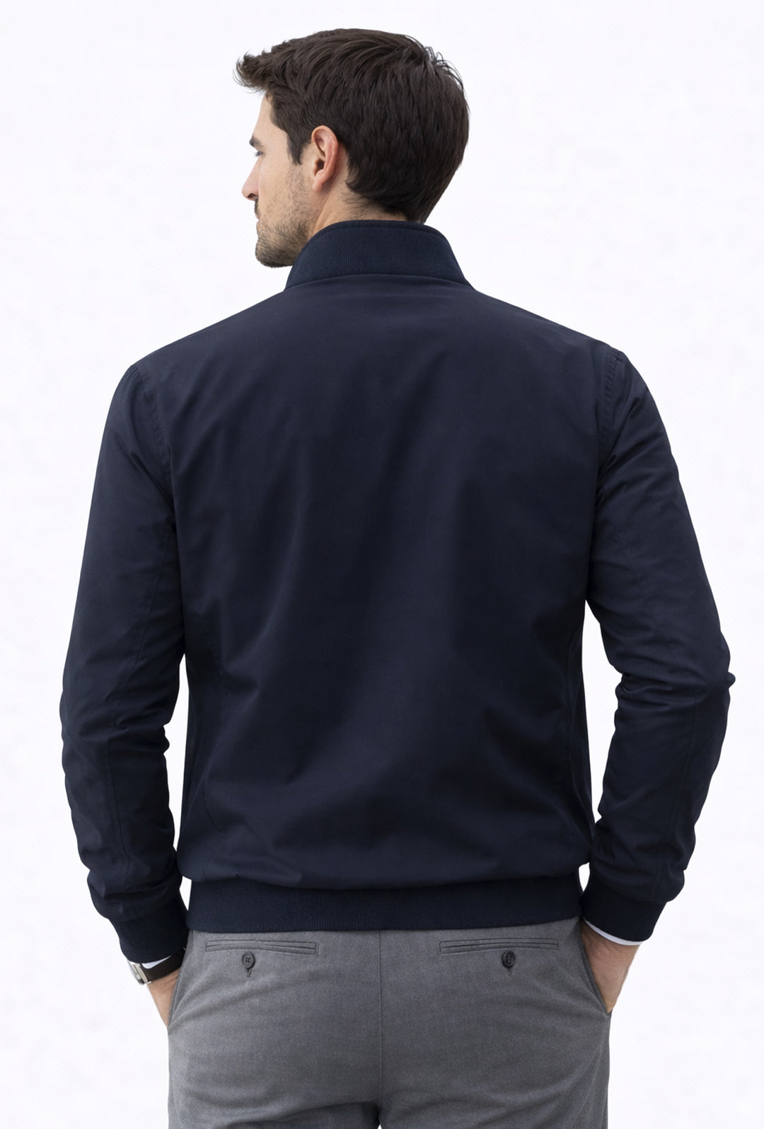 Giubbotto uomo Leggero in High Performance Dresserd con balba in cotone - BLU