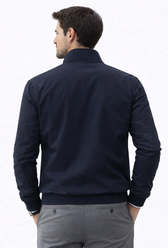 Giubbotto uomo Leggero in High Performance Dresserd con balba in cotone - BLU