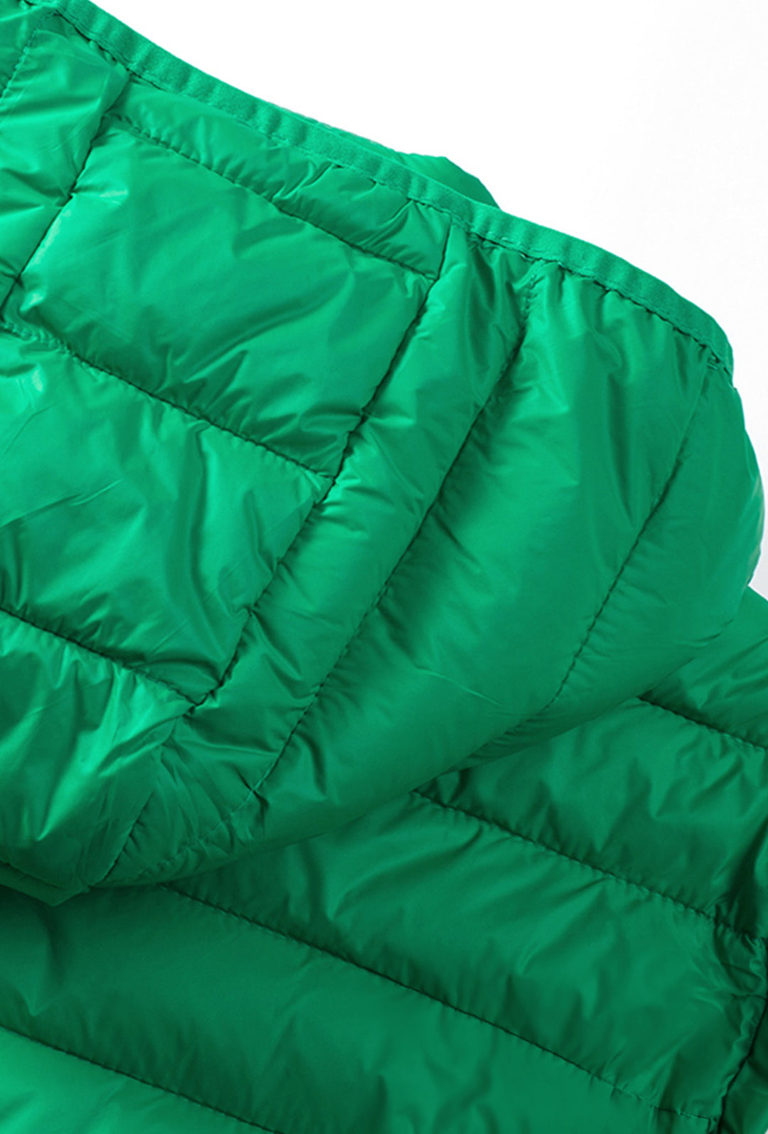 Giubbotto Uomo Piumino 100 Grammi Cappuccio Smontabile semi Slim Fit Giubbino Dresserd - VERDE