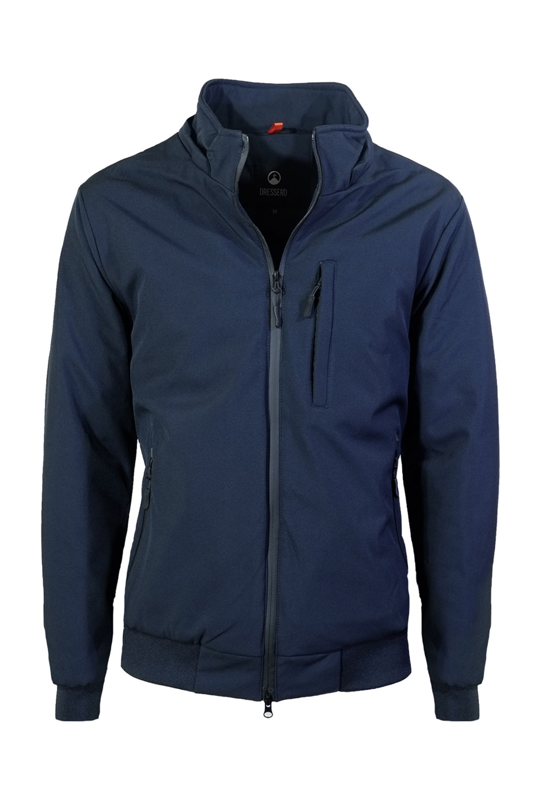 Giubbotto Uomo Invernale con Cappuccio Smontabile Bomber balza in cotone  Tessuto Tecnico Semi Slim Fit Dresserd - BLU