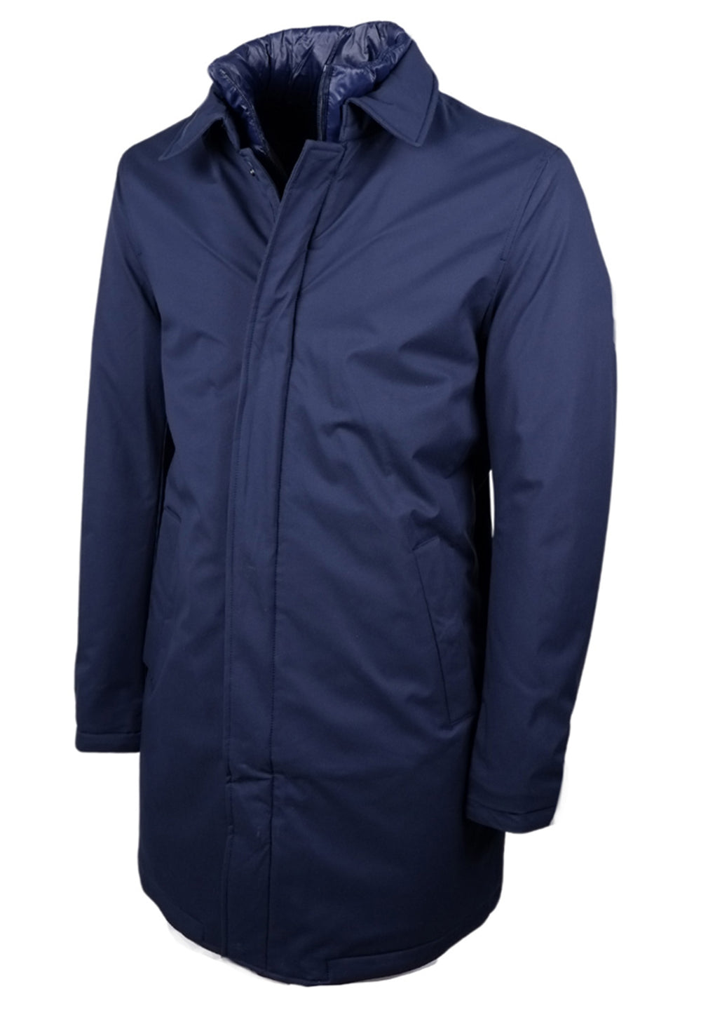 Trench Uomo Dresserd Giubbotto Tessuto Tecnico con piumino centrale smontabile - BLU