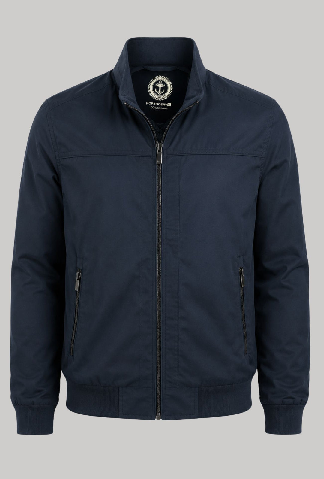 Giubbotto uomo 100% cotone Portocervo- BLU NAVY