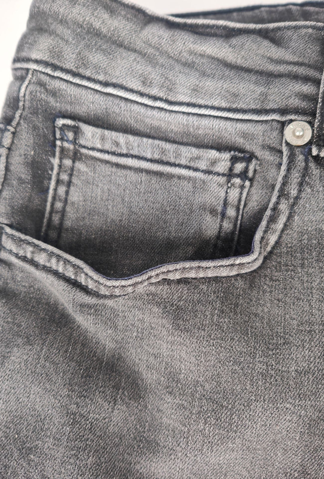 Jeans Uomo FREE JOY Slim Fit in Denim Stretch Cinque Tasche- GRIGIO ANTRACIDE