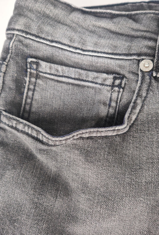 Jeans Uomo FREE JOY Slim Fit in Denim Stretch Cinque Tasche- GRIGIO ANTRACIDE
