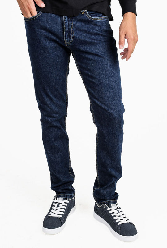 Jeans Uomo RIFLE Slim Fit Blu Scuro – Vita Regolare