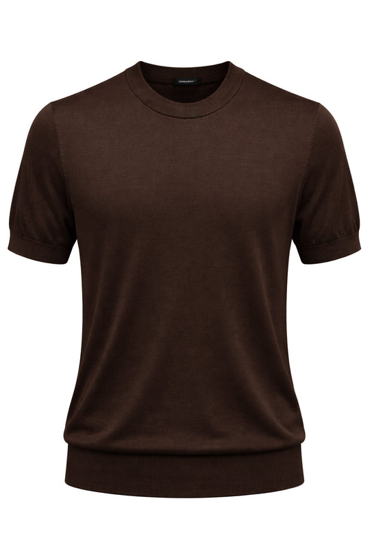 Maglia misto seta t-shirt ultra sottile premium - CAFFE'
