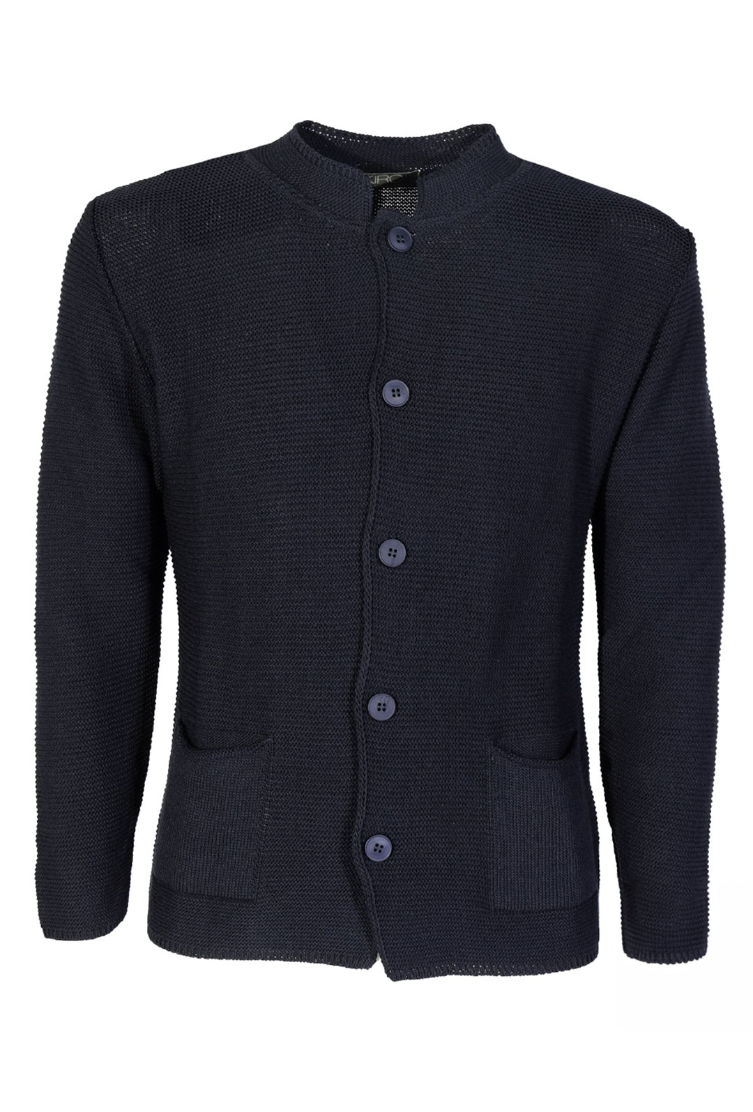 Cardigan Uomo Maglie in cotone con bottoni Giacca in maglia Semi Slim Fit Dresserd NERO