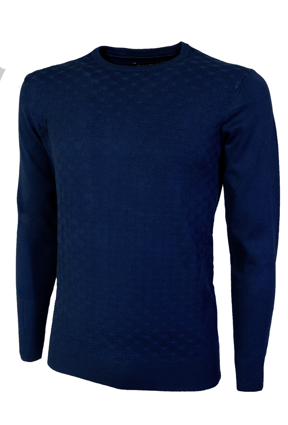 Maglia Uomo Girocollo maglioncino in Viscosa BLACK WOLF con trama lavorata maglie Dresserd - BLU