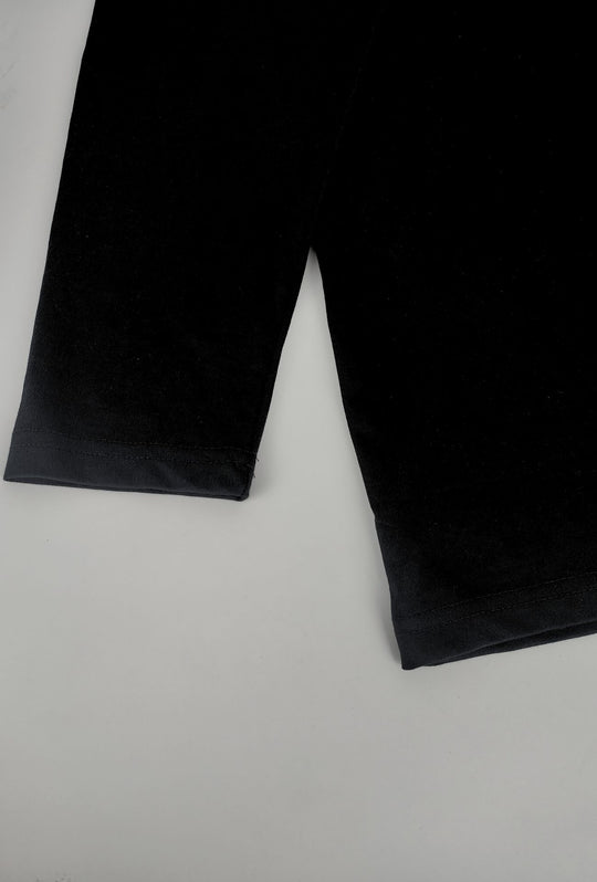 Maglia Uomo Tommy Hilfiger  in Cotone a Manica Lunga Slim Fit Logo ricamato lato cuore- NERO