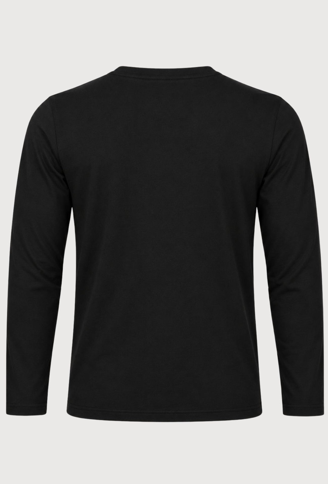 Maglia Uomo Tommy Hilfiger  in Cotone a Manica Lunga Slim Fit Logo ricamato lato cuore- NERO