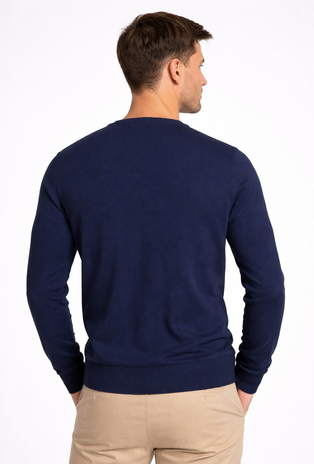Maglioncino uomo Norway girocollo in cotone - BLU
