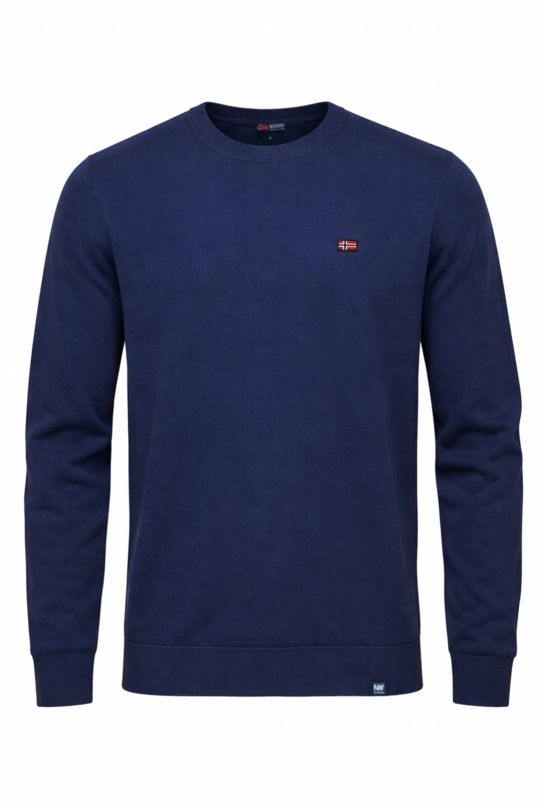 Maglioncino uomo Norway girocollo in cotone - BLU