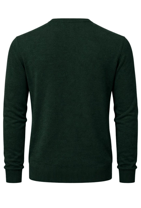 Maglioncino Uomo MCS in 80% Lana girocollo Made in Italy - VERDE