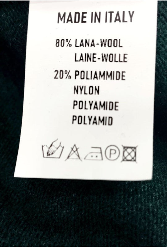 Maglioncino Uomo MCS in 80% Lana girocollo Made in Italy - VERDE