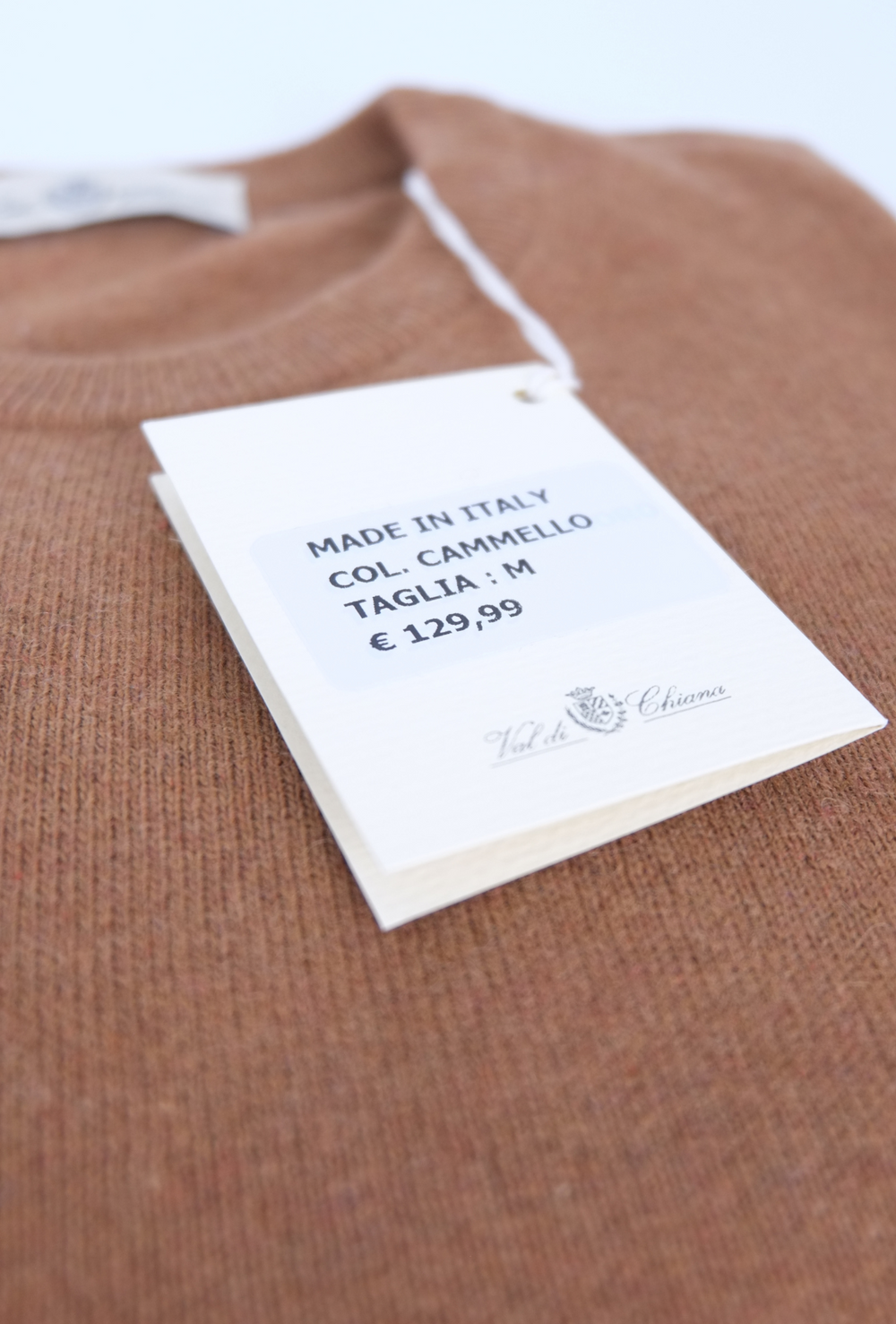 Maglioncino uomo misto Cashmere Lana Made in Italy - CAMMELLO