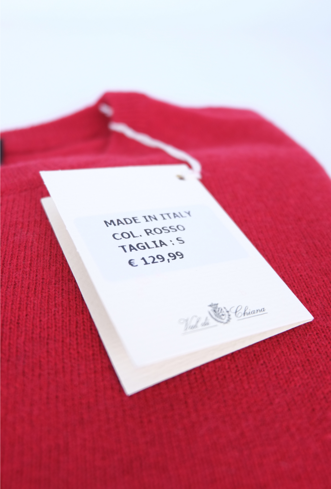 Maglioncino uomo misto Cashmere Lana Made in Italy - ROSSO