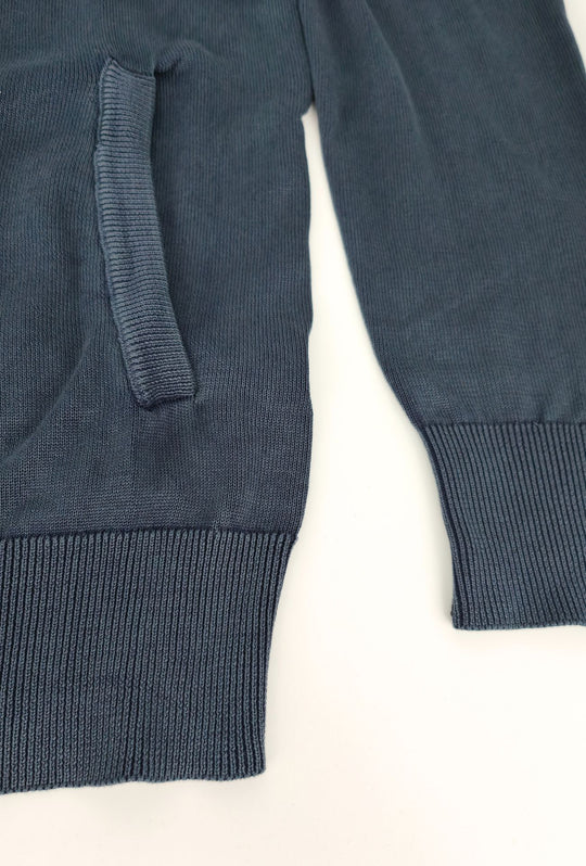 Maglioncino Uomo Full Zip 100% cotone DRESSERD- BLU