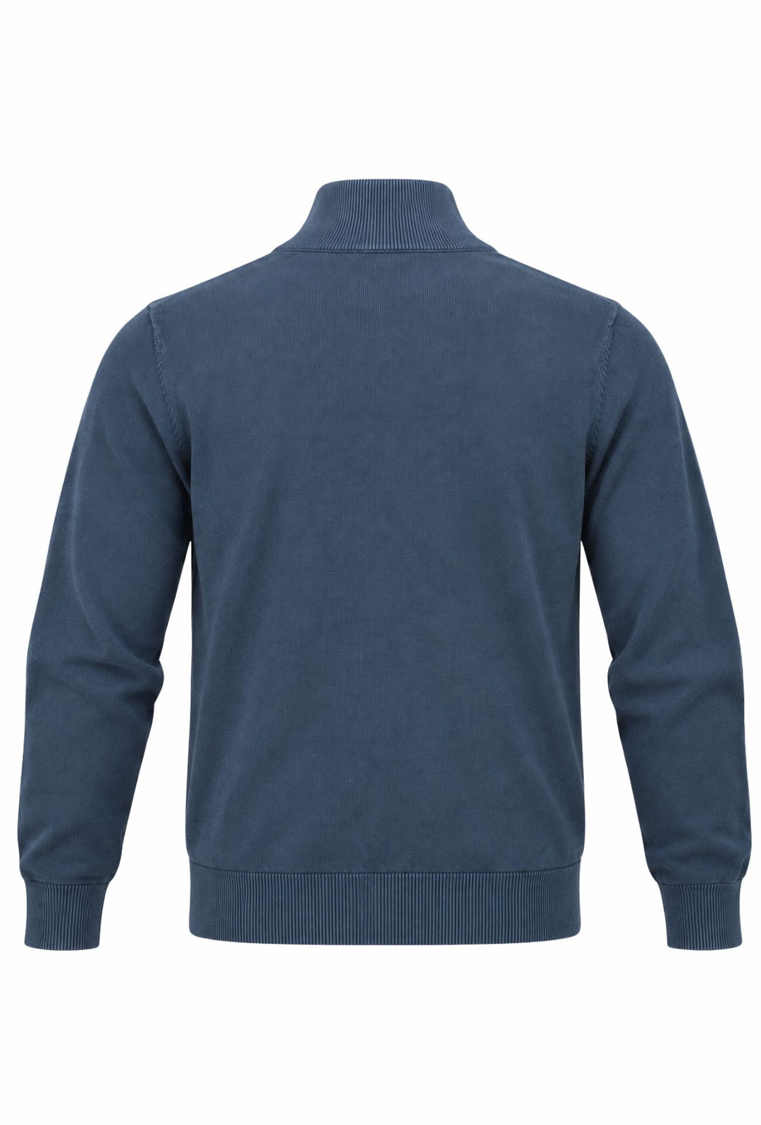 Maglioncino Uomo Full Zip 100% cotone DRESSERD- BLU