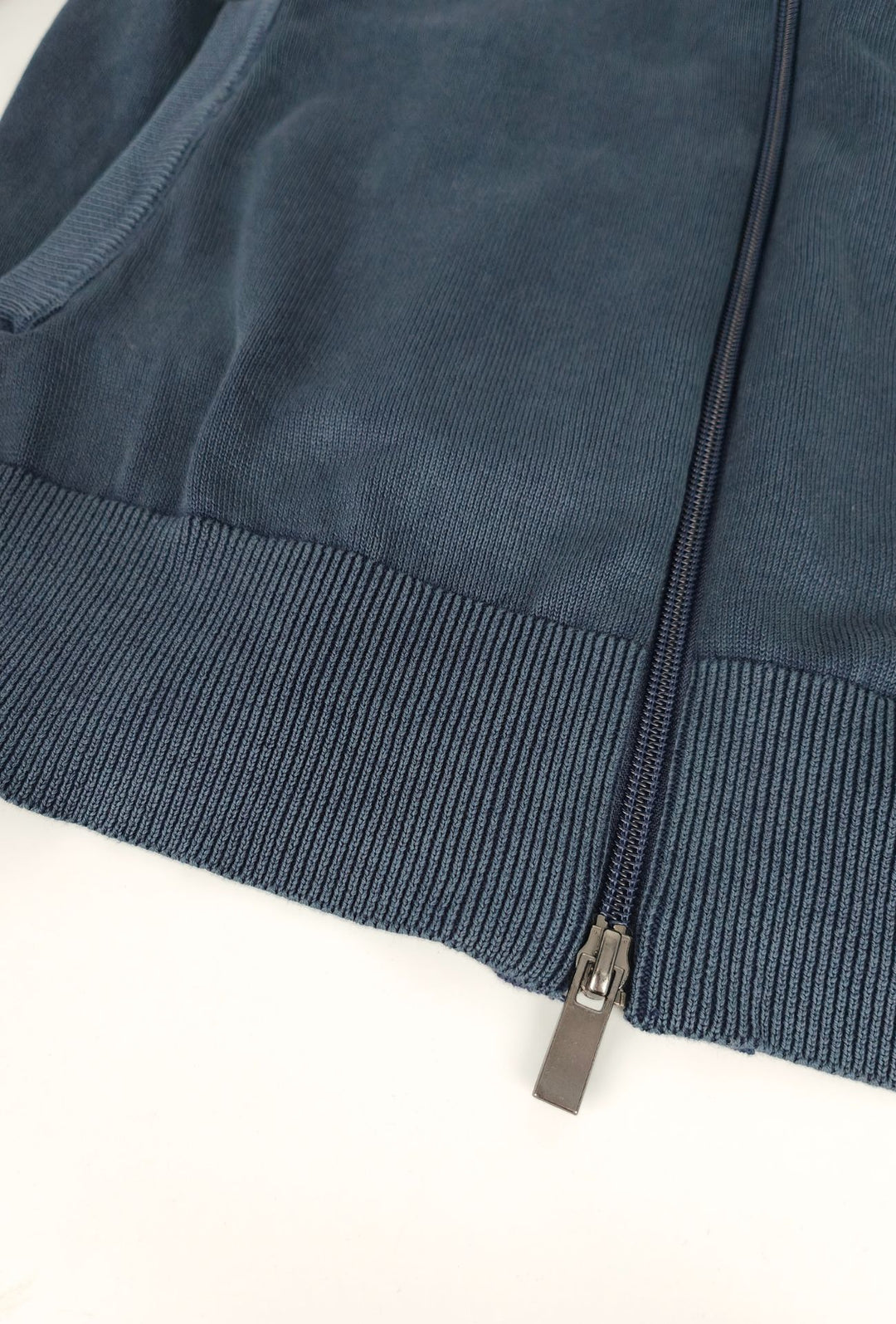 Maglioncino Uomo Full Zip 100% cotone DRESSERD- BLU