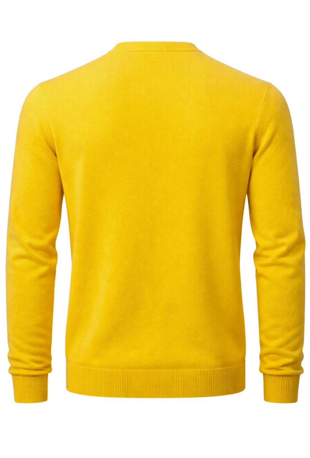 Maglioncino Uomo MCS in 80% Lana girocollo Made in Italy - GIALLO