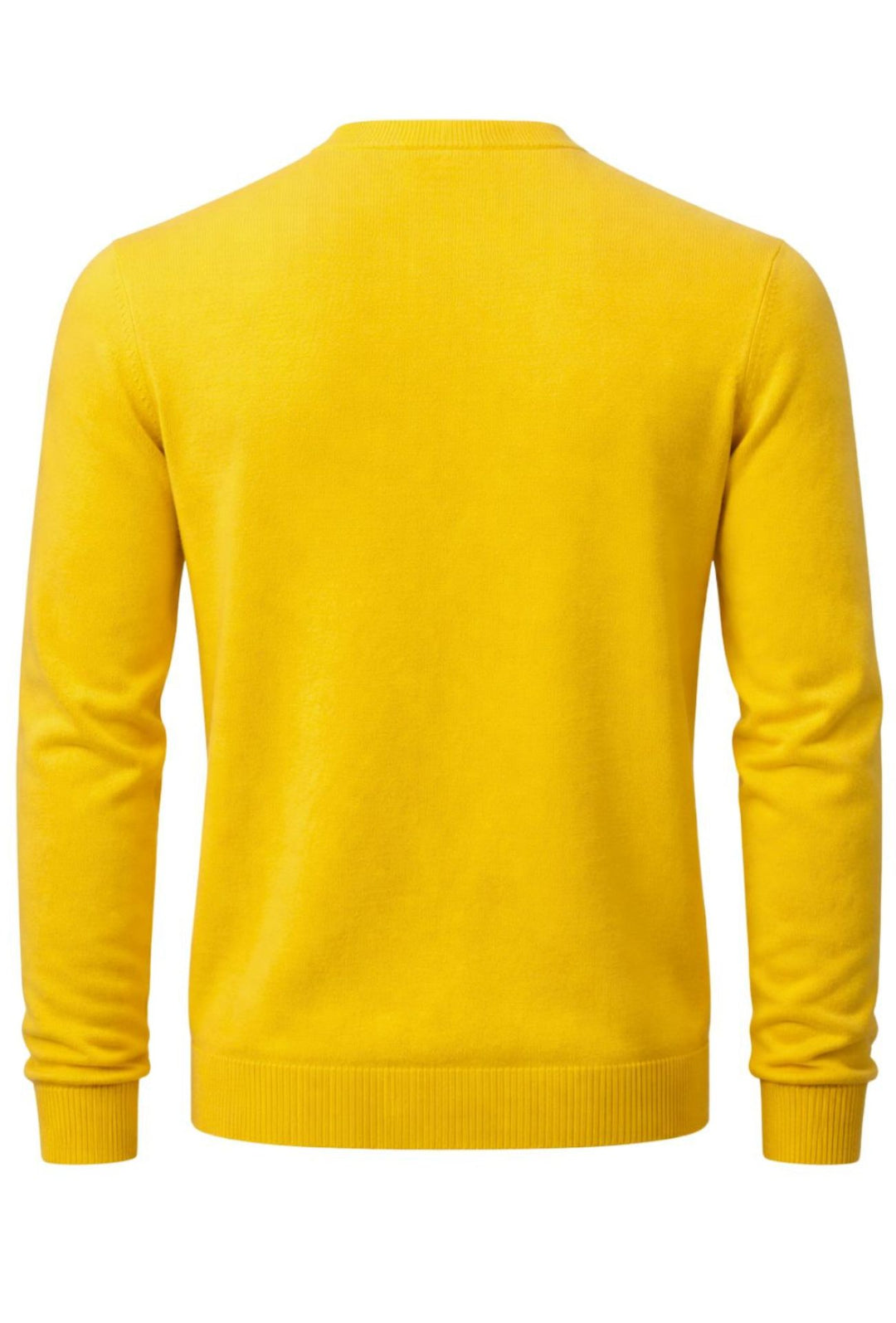 Maglioncino Uomo MCS in 80% Lana girocollo Made in Italy - GIALLO