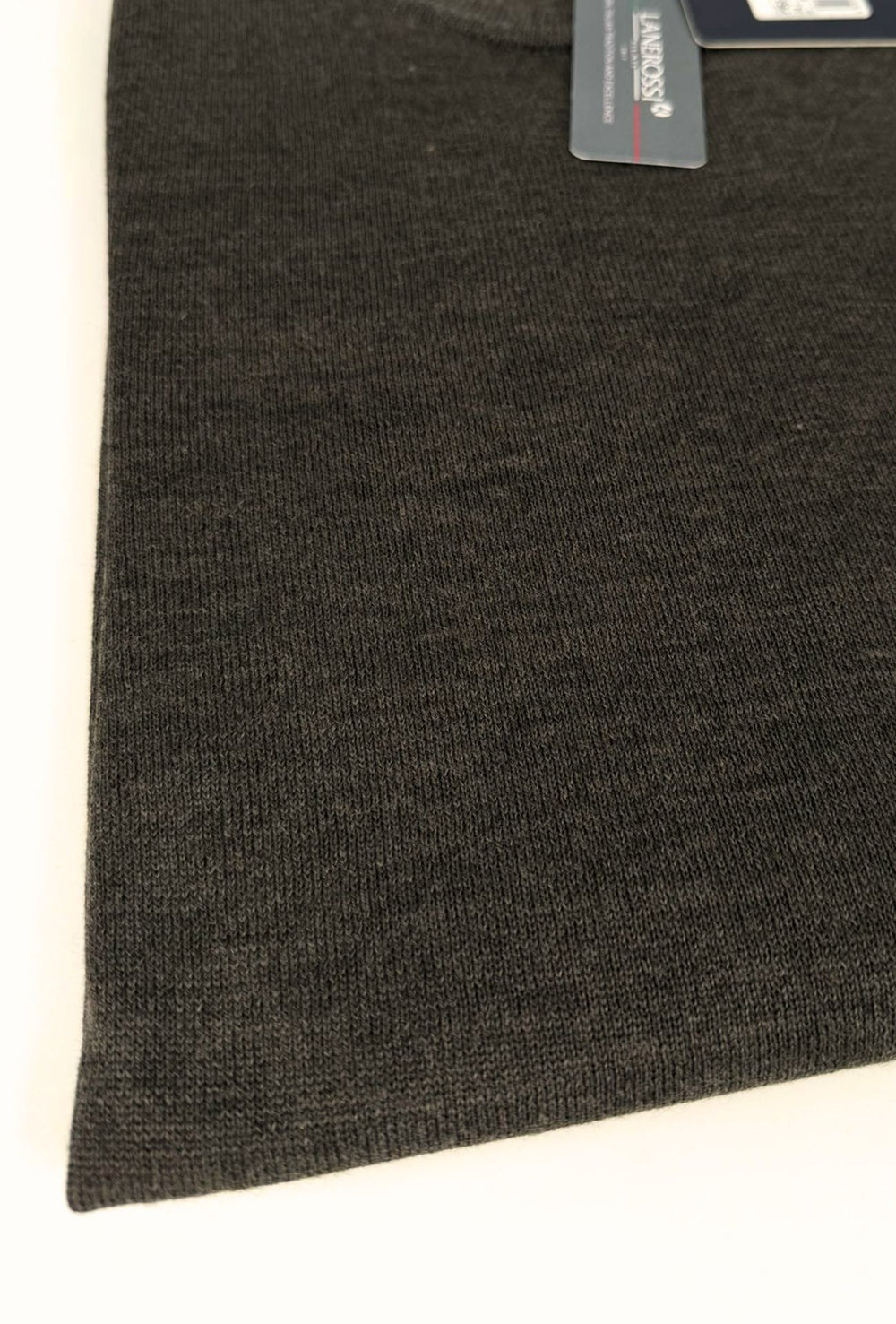 Maglioncino Uomo 100% Lana merinos extrafine Lanerossi girocollo - MARRONE