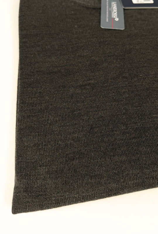 Maglioncino Uomo 100% Lana merinos extrafine Lanerossi girocollo - MARRONE